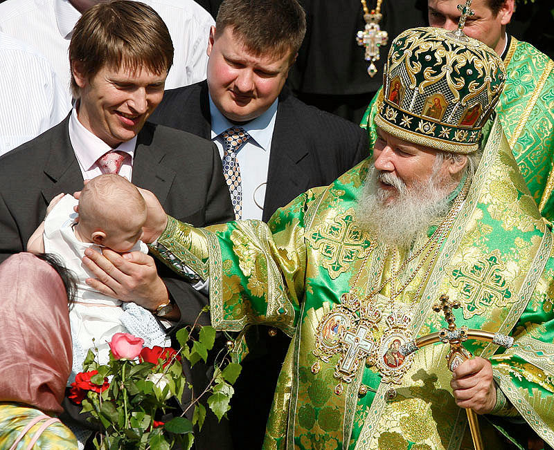 Патриаршее служение в День Святой Троицы 27 мая 2007 г.. Фото: Патриархия.Ru