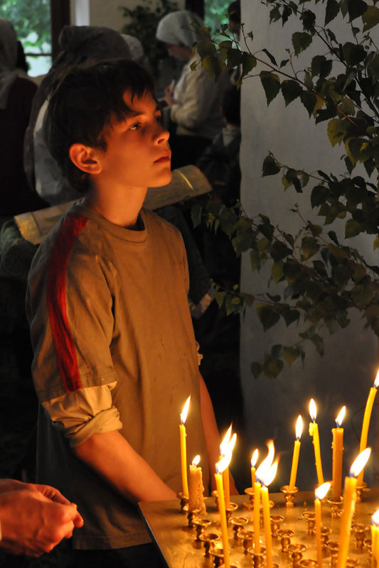 День Святой Троицы 2010 года в Сретенском монастыре. Фото: Евгений Теплов / Православие.Ru