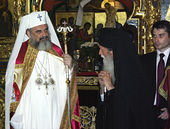 Святейший Патриарх Румынский Даниил и архиепископ Сучавский и Рэдэуцкий Пимен