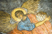 Ангел. Фреска соборного храма Сретенского монастыря