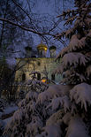 Сретенский монастырь зимой. Сретение Господне 2009 года