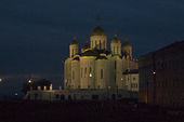 Успенский кафедральный собор ночью