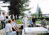 Обсуждение плана восстановления Иосифо-Волоколамского монастыря. Начало 1990-х гг.