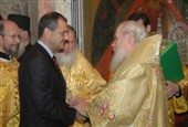 Святейший Патриарх Алексий II с послом Болгарии Пламеном Гроздановым