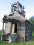 Деревня Калитинка. Крестовоздвиженская часовня до реставрации