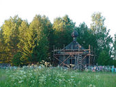 Деревня Преслениха. Храм святителя Николая Чудотворца до проведения аварийных работ