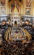 Celebrations
of 1025th anniversary of Baptism of Rus open with Divine Liturgy in Moscow