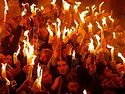The Holy Fire has descended in the Church of the Holy Sepulcher