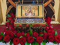 Reliquary with a portion of the Girdle of Holy Theotokos brought to Kazakhstan