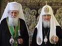 Primates of the Russian and Bulgarian Orthodox Churches celebrate at the Church of Christ the Saviour on the Commemoration Day of Ss Cyril and Methodius