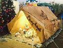 Christmas in exile: a Nativity scene set up in a camp for Iraqi refugees