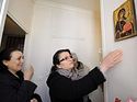 An Icon of the Mother of God is streaming myrrh in a Turkish family in Paris