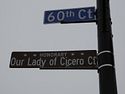 Street named in Honor of Tearing Icon of Virgin Mary