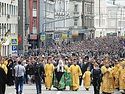 His Holiness Patriarch Kirill leads procession of the cross marking the 700th anniversary since St Peter, First Metropolitan of Moscow, began his service in Moscow