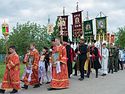 На Кубани, в станице Калининской прошел межъепархиальный Пасхальный детско-юношеский крестный ход