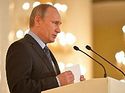 Президент России В.В. Путин принял участие в пленарном заседании Первого Съезда Общества русской словесности, которое возглавил Святейший Патриарх Кирилл