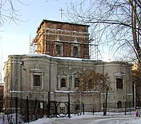 Храм Тихвинской иконы Божией Матери б. Симонова монастыря. Фото с сайта hram.codis.ru