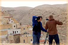 Вид на монастырь св. Саввы Освященного в Иудейской пустыне