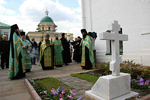 Никифор Феотокис похоронен в Свято-Даниловом монастыре согласно своему завещанию.