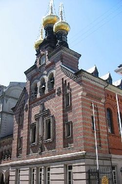 Загрузить увеличенное изображение. 375 x 500 px. Размер файла 39379 b.
 Храм святого благоверного князя Александра Невского в Копенгагене