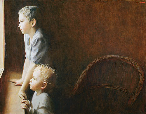 Татьяна Чувашева. Двое. Холст, масло. 2003-2005 гг.