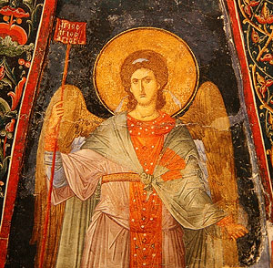 Фреска ангела. Хора, Константинополь