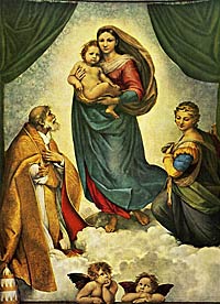 1. Рафаэль Санти. Сикстинская Мадонна. 1515–1519 гг.