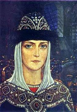 Преподобная Евфросиния, княгиня Московская, художник Илья Глазунов