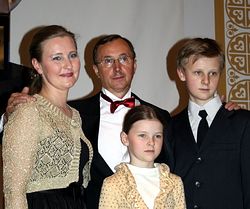 Президент «Золотого витязя» Николай Бурляев с семьей