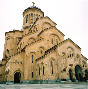 The new Holy Trinity Cathedral in Tbilisi, consecrated in November, 2004.
