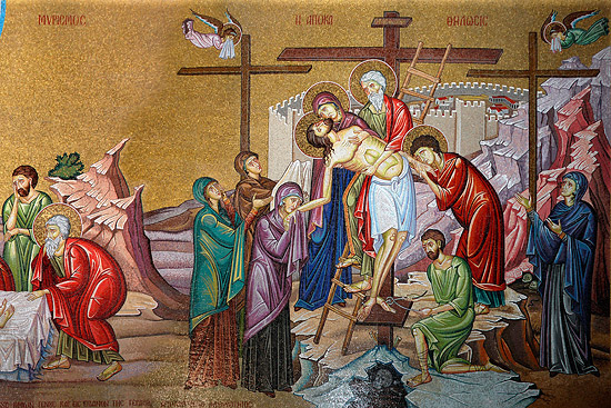 Мозаика православного придела храма Воскресения Христова в Иерусалиме