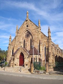 The heritage listed St Nectarios Greek Orthodox Church in Burwood, Sydney was formerly a Methodist Church