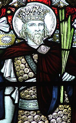 Святой мученик Феодор, король Уэльса (витраж)