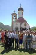 Освящение монастырского храма во имя преподобного Сергия Радонежского на горе Румия в Черногории