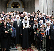 Святейший Патриарх Кирилл посетил Минское епархиальное управление