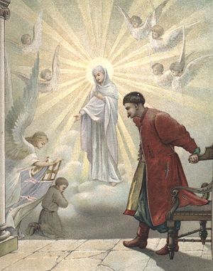 Appearance of the Mother of God to St. Joasaph's father, Andrei Gorlenko.