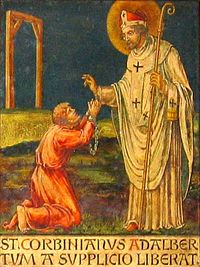 Св. Корбиниан отпускает грехи Адальберту