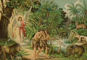 Загрузить увеличенное изображение. 1181 x 866 px. Размер файла 183553 b.  Изгнание Адама и Евы из Рая