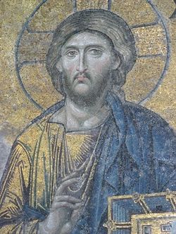 Мозаика c изображением Христа из храма Святой Софии