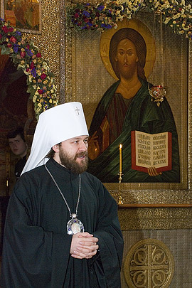 Загрузить увеличенное изображение. 467 x 700 px. Размер файла 145149 b.
 Митрополит Волоколамский Иларион (Алфеев). Фото: А.Поспелов / Православие.Ru