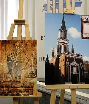 Постеры Никольской башни и иконы святителя Николая