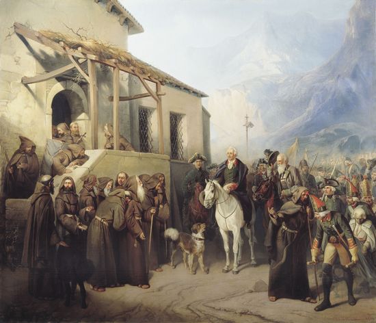 А. И. Шарлемань. Фельдмаршал Суворов на вершине Сен-Готарда 13 сентября 1799 года