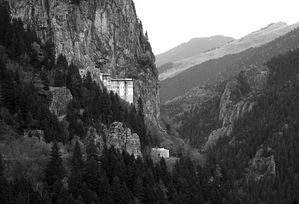 Panagia Soumela Monastery, where many Chrypto-Christians were married.