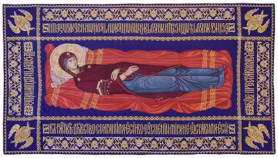 Epitaphion (burial shroud) of the Mother of God.