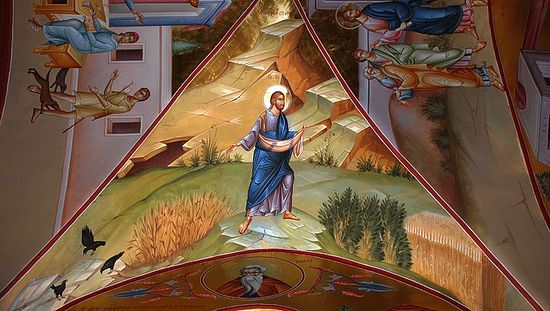 Farmer and the Seed. Frescos in the katholikon of a monastery on Mount Tabor. Photo by A. Pospelov / Pravoslavie.Ru
