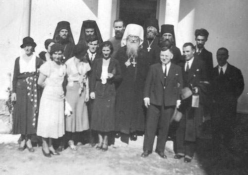 Митрополит Евлогий (Георгиевский) после освящения Воскресенского храма в г. Рабате. Фото 1932 г.