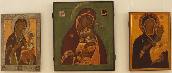 Загрузить увеличенное изображение. 800 x 339 px. Размер файла 73041 b.
 Анатолий Эйтенейер. Богоматерь «Иерусалимская», Богоматерь «Филипповская», Богоматерь «Одигитрия»