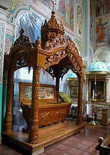 The reliquary in the St. Nicholas Cathedra, Alma-Ata.