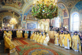 Святейший Патриарх Кирилл совершил Божественную литургию в храме Рождества Пресвятой Богородицы г. Орехово-Зуево