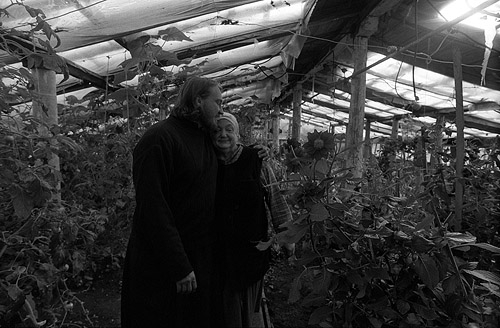 Fr. Leonid and his mother.